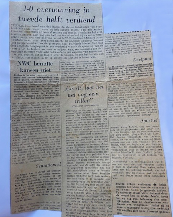 Krantenartikel kampioenschap 1963 III